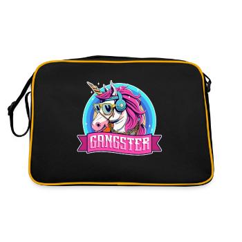Licorne Gangsta - Sac Retro - noir/or - Dos