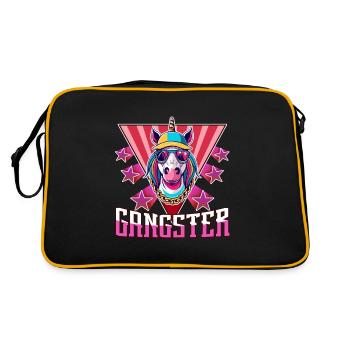 Licorne Gangsta - Sac Retro - noir/or - Dos