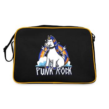 Punk Rock Unicorn - Retro Bag - black/gold - Back