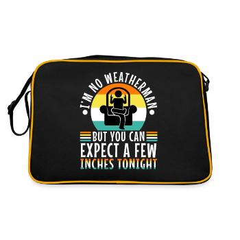 Je ne suis pas un météorologue, mais vous pouvez vous attendre à quelques centimètres - Sac Retro - noir/or - Dos