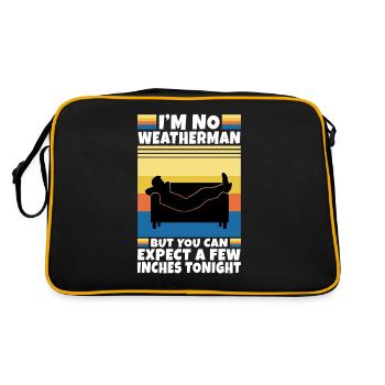 Je ne suis pas un météorologue, mais vous pouvez vous attendre à quelques centimètres - Sac Retro - noir/or - Dos