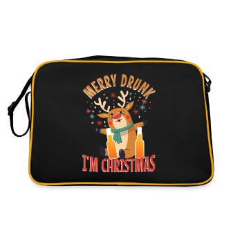 Joyeux ivre à Noël - Sac Retro - noir/or - Dos