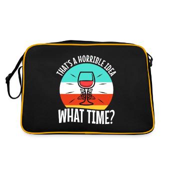 That's a horrible idea what time - Retro Bag - black/gold - Back