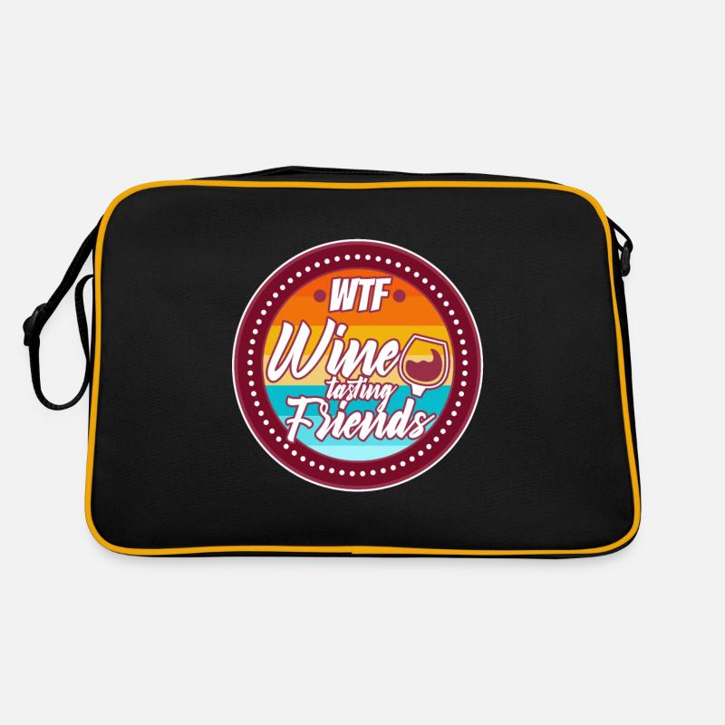 Amis de la dégustation de vin WTF Sac Retro
