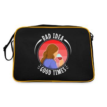 Mauvaise idée, bons moments - Sac Retro - noir/or - Dos