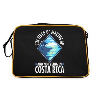 Im tired of waking up and not being in Costa Rica - Retro Bag - black/gold - Back