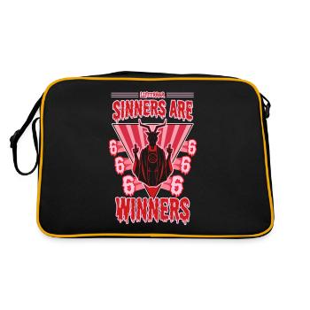 Sinners are Winners - Lifeerror - Retro Bag - black/gold - Back