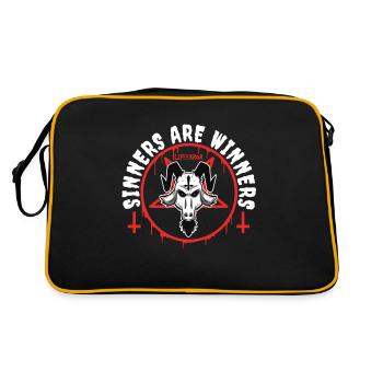 Sinners are Winners - Lifeerror - Retro Bag - black/gold - Back