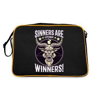 Sinners are Winners - Lifeerror - Retro Bag - black/gold - Back