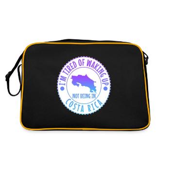 Im tired of waking up and not being in Costa Rica - Retro Bag - black/gold - Back