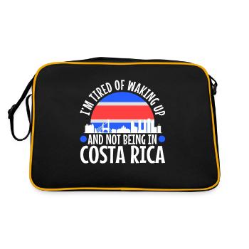 Im tired of waking up and not being in Costa Rica - Retro Bag - black/gold - Back