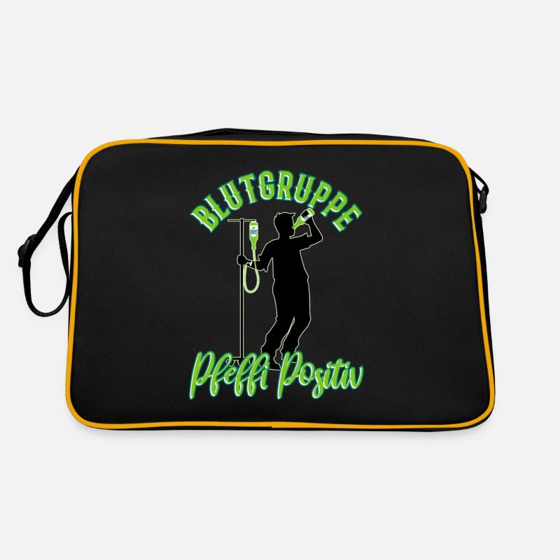 Blutgruppe Pfeffi Positiv Retro Tasche