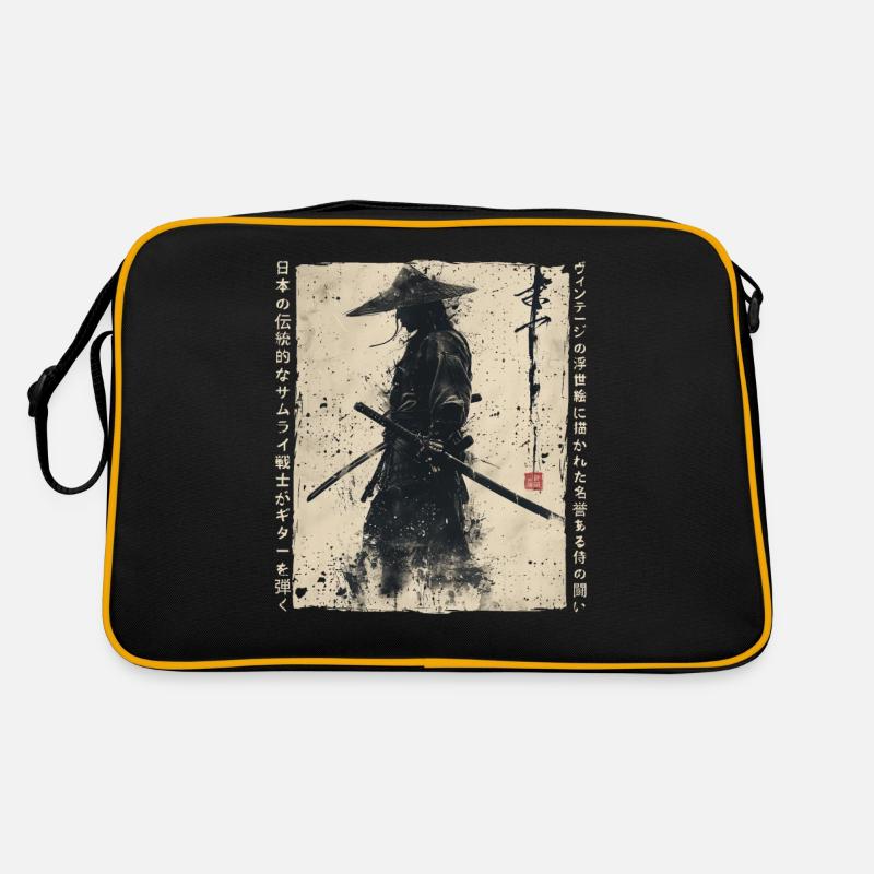 Samurai Fighter - Illustration japonaise Ukiyo-e Sac Retro