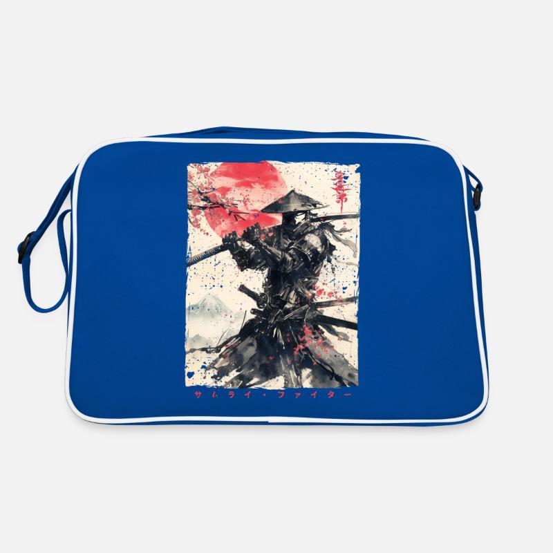 Samurai Fighter - Illustration japonaise Ukiyo-e Sac Retro