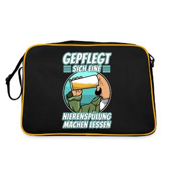 Bien soigné pour avoir une irrigation rénale - Sac Retro - noir/or - Dos