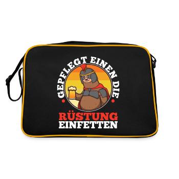 Bien entretenu pour graisser l’armure - Sac Retro - noir/or - Dos