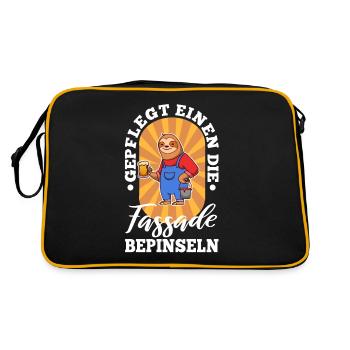 Peinture de la façade avec soin - Sac Retro - noir/or - Dos