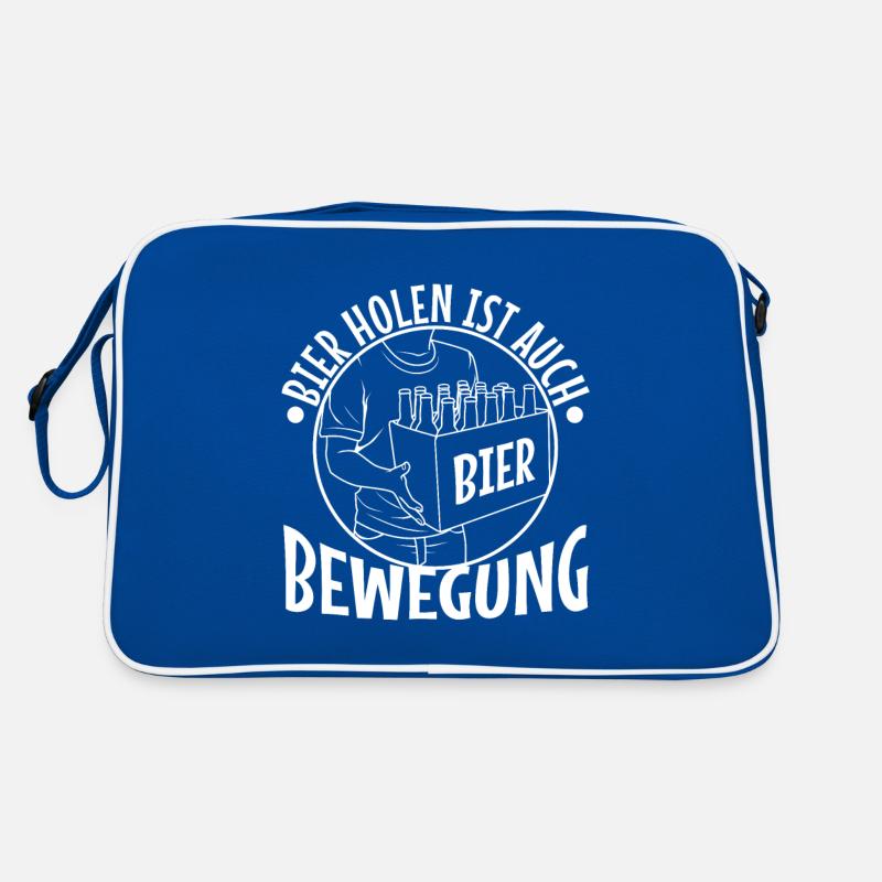 Getting beer is also exercise Retro Bag