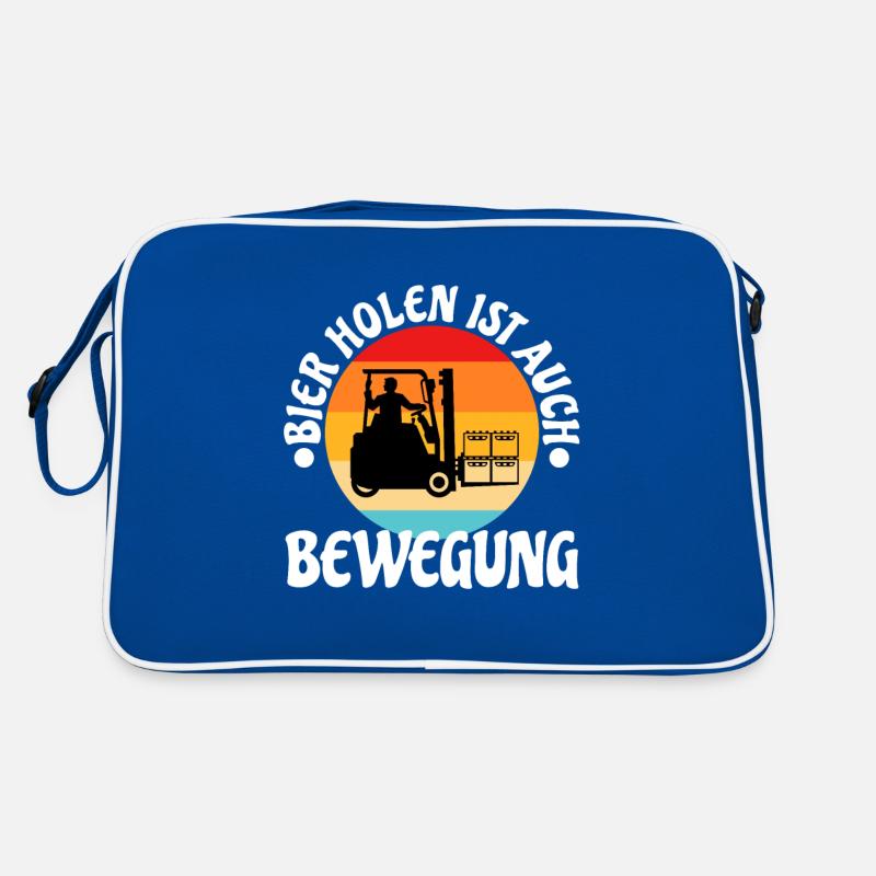 Getting beer is also exercise Retro Bag