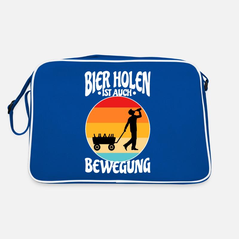 Getting beer is also exercise Retro Bag