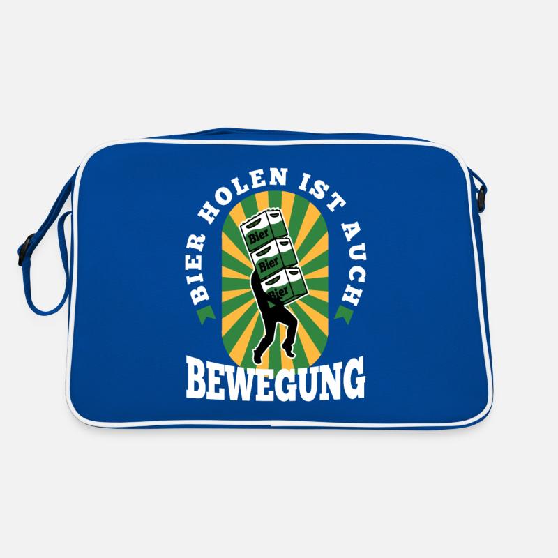 Getting beer is also exercise Retro Bag