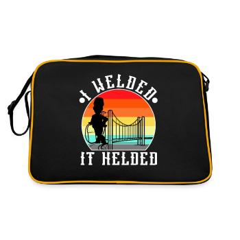 Je l’ai soudé maintenu - Sac Retro - noir/or - Dos