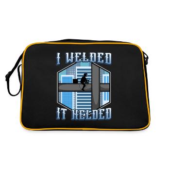 Je l’ai soudé maintenu - Sac Retro - noir/or - Dos