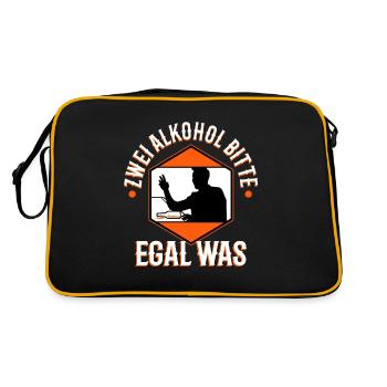 Two alcohols please no matter what - Retro Bag - black/gold - Back