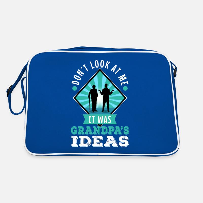 It was grandpas idea Retro Tasche