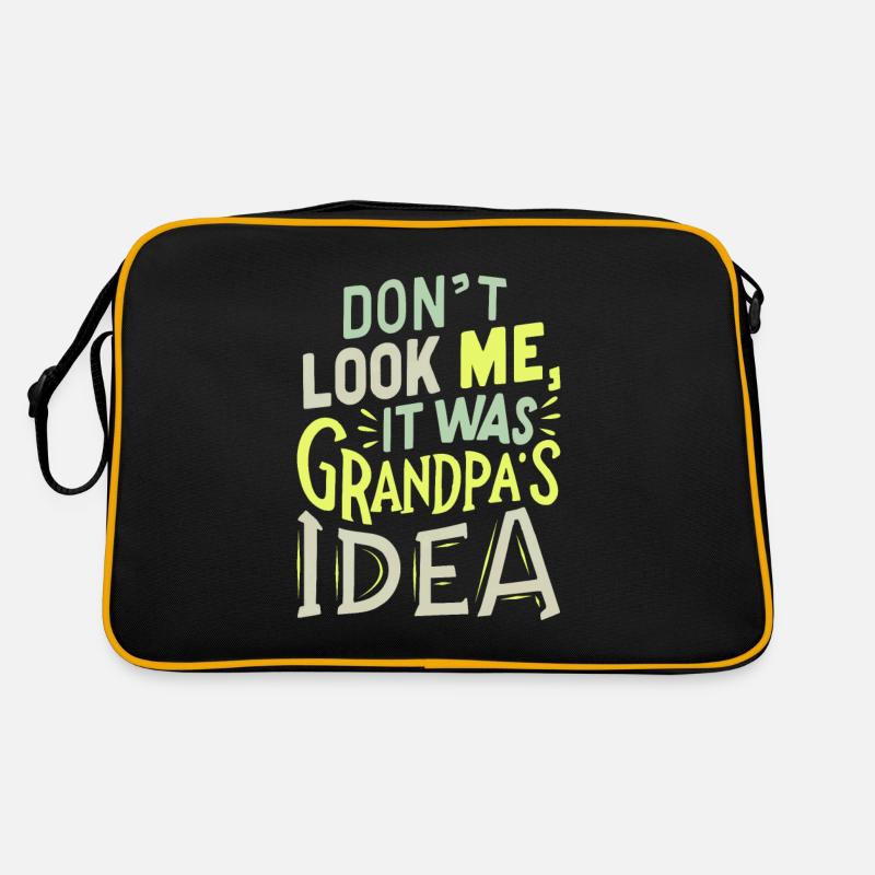 It was grandpas idea Retro Bag
