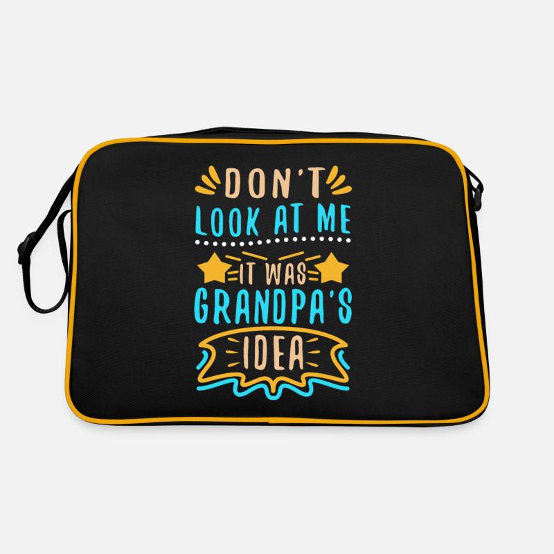 It was grandpas idea Retro Tasche