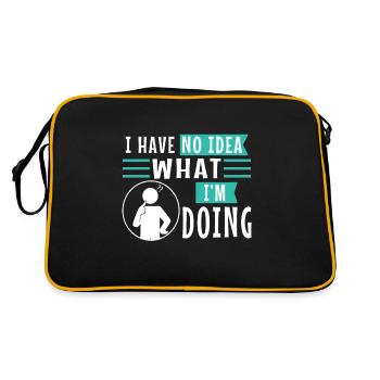 I have no idea what im doing - Retro Bag - black/gold - Back