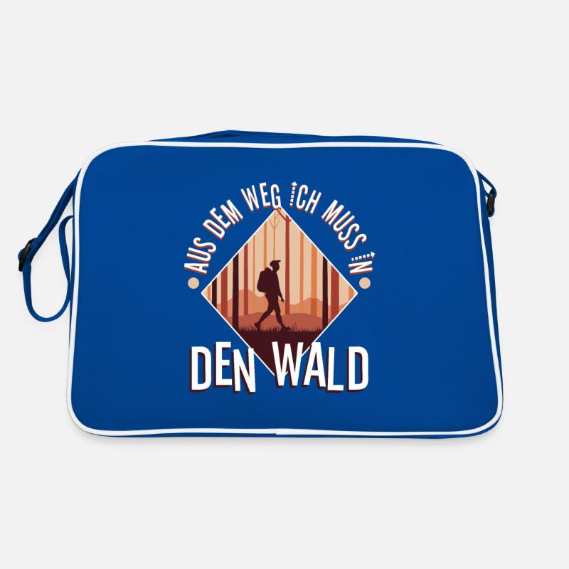 Aus dem weg ich muss in den Wald Retro Tasche