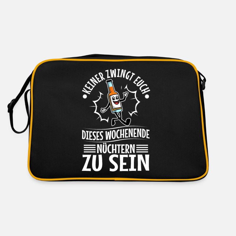 Nobody forces you to be sober this weekend Retro Bag