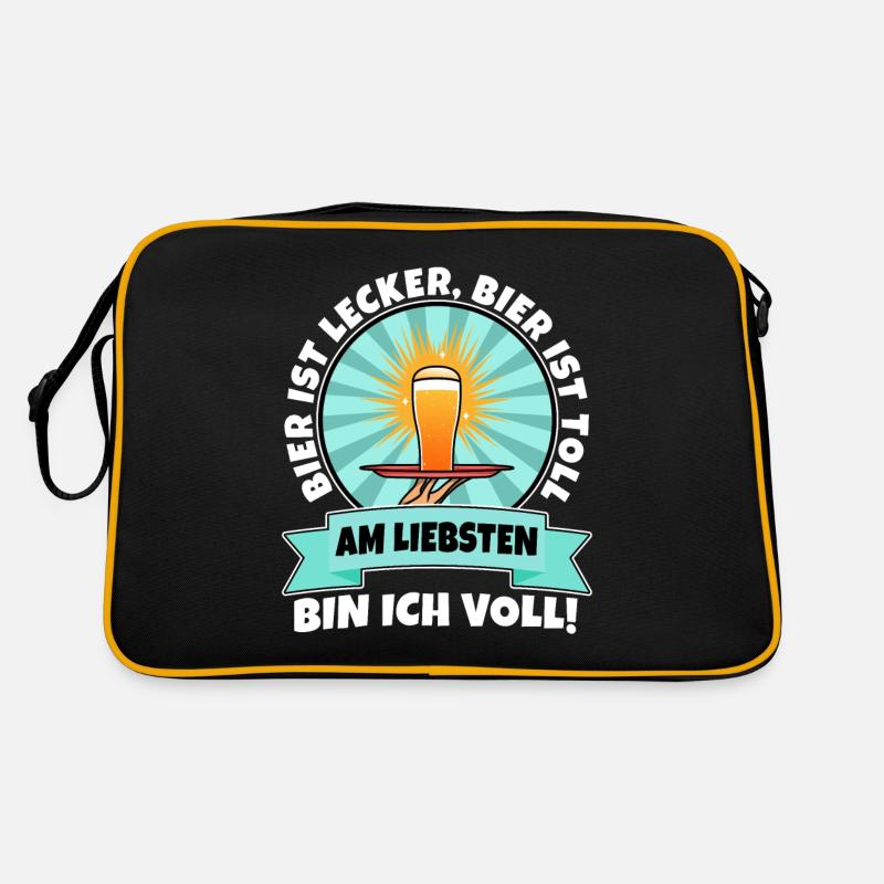 La bière est délicieuse, la bière est excellente, de préférence Sac Retro