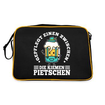 Vous fouetter entre les branchies de manière soignée - Sac Retro - noir/or - Dos