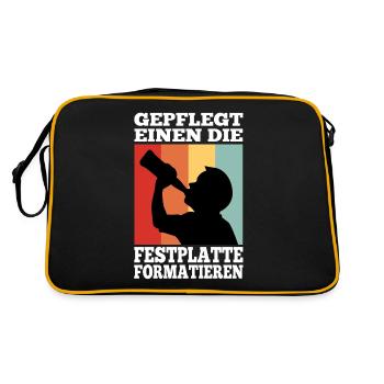 Maintained to format the hard drive - Retro Bag - black/gold - Back