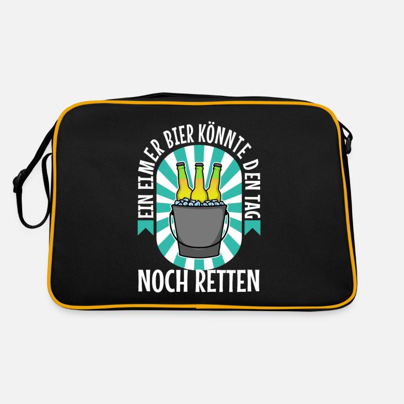 Ein Eimer Bier könnte den Tag noch retten Retro Tasche