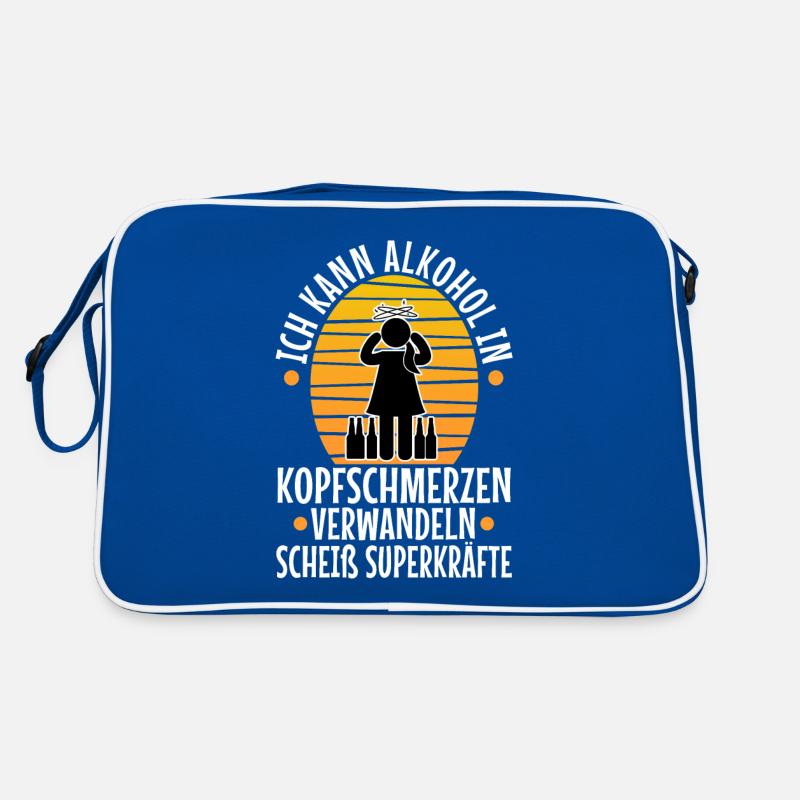 Turn alcohol into a headache Retro Bag