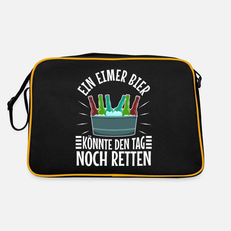 Ein Eimer Bier könnte den Tag noch retten Retro Tasche