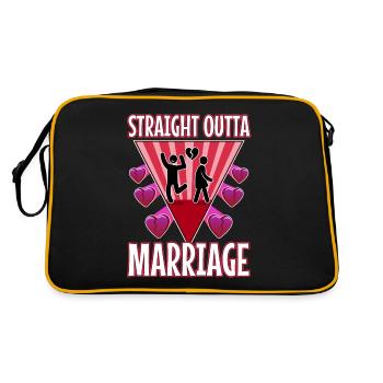 Mariage tout droit sorti - Sac Retro - noir/or - Dos