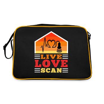 Live Love Scan - Retro Bag - black/gold - Back