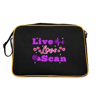 Live Love Scan - Retro Bag - black/gold - Back