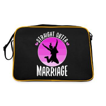 Mariage tout droit sorti - Sac Retro - noir/or - Dos
