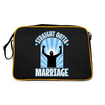 Mariage tout droit sorti - Sac Retro - noir/or - Dos
