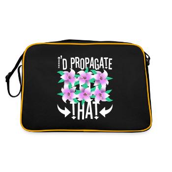 Je propagerais ça - Sac Retro - noir/or - Dos