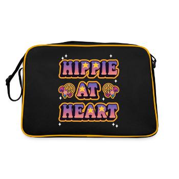Love is my weapon, music is my religion. - Retro Bag - black/gold - Back