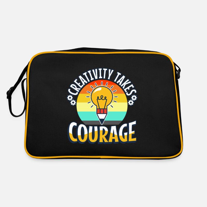 La créativité demande du courage Sac Retro