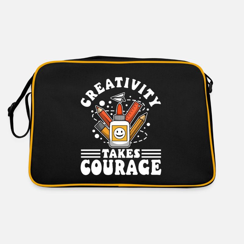 La créativité demande du courage Sac Retro
