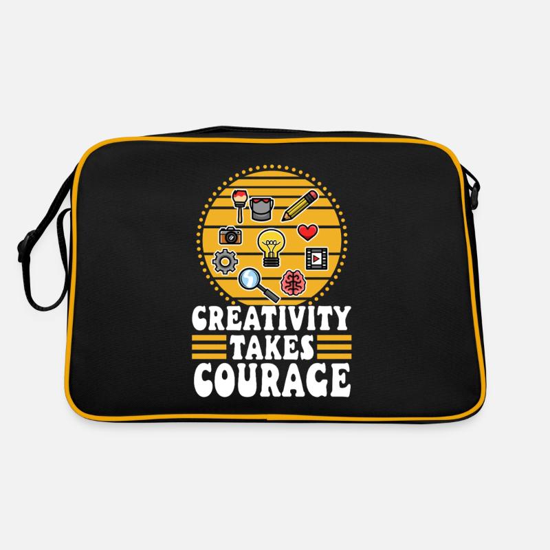 La créativité demande du courage Sac Retro